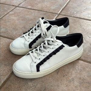 TorySport White and Black Sneakers Minimalist Design